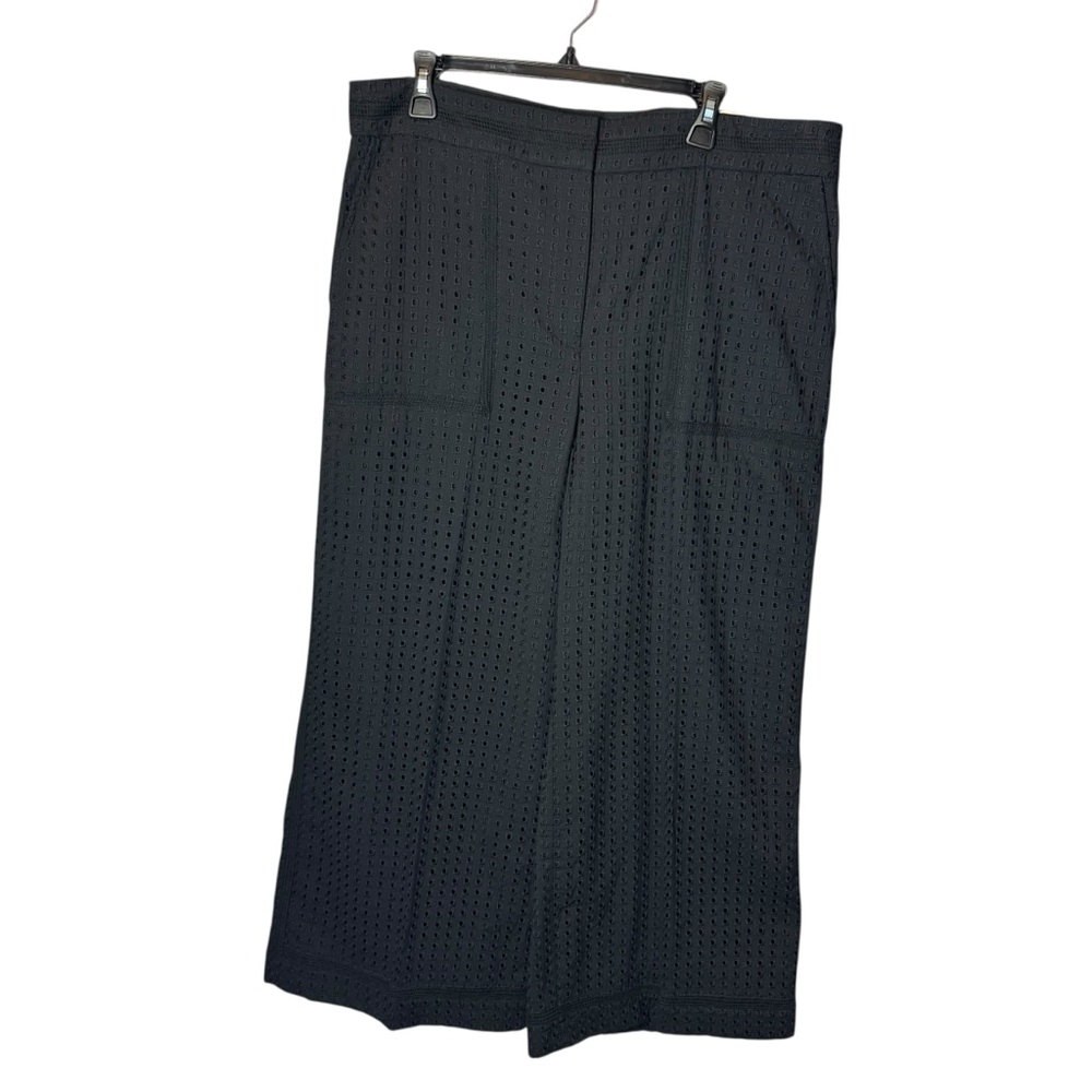 Ann Taylor The Marina Pant Eyelet Black 16T 16 Tall Long